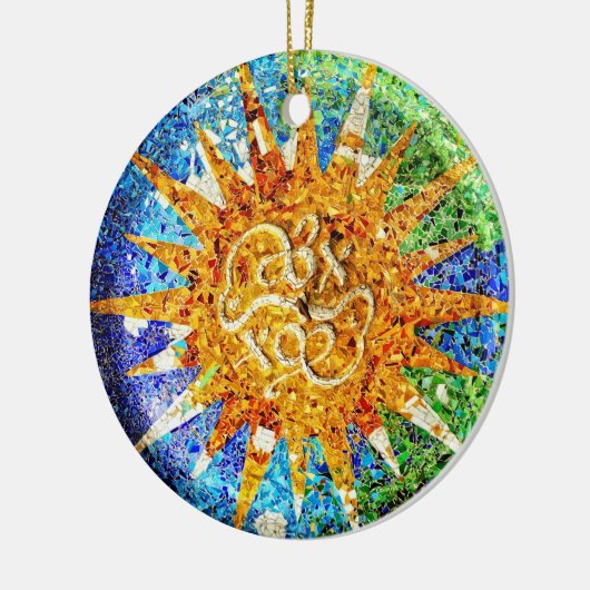 Park Guell mosaics Ornament (Links)