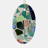 Park Guell mosaics oval Ornament (Rechts)