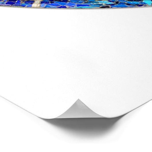 Park Guell mosaics Poster (Hoek)