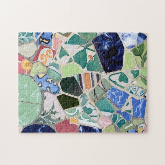 Park Guell mosaics puzzle Legpuzzel (Horizontaal)