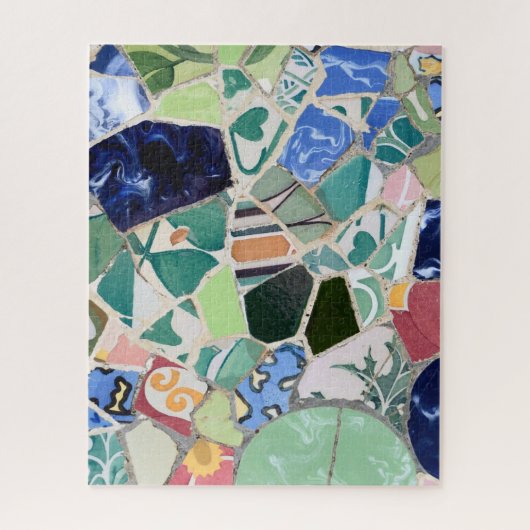 Park Guell mosaics puzzle Legpuzzel (Verticaal)
