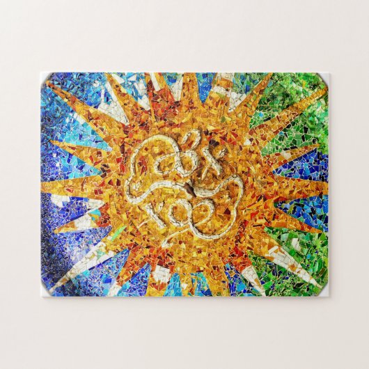 Park Guell mosaics puzzle Legpuzzel (Horizontaal)