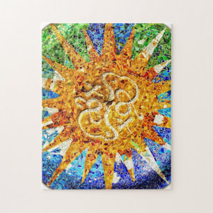 Park Guell mosaics puzzle Legpuzzel