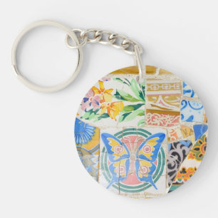 Park Guell mosaics sleutelhanger