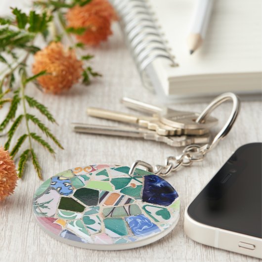 Park Guell mosaics sleutelhanger (Voorkant Rechts)