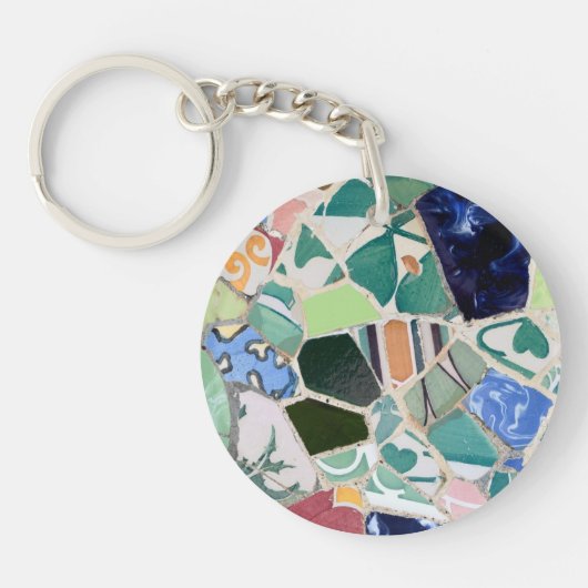 Park Guell mosaics sleutelhanger (Voorkant)