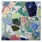 Park Guell mosaics Tegeltje (Voorkant)