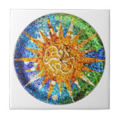Park Guell mosaics Tegeltje (Voorkant)