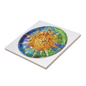 Park Guell mosaics Tegeltje (Zijkant)