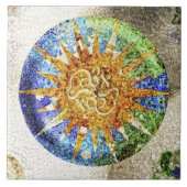 Park Guell mosaics Tegeltje (Voorkant)