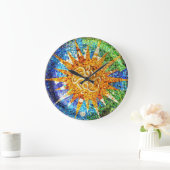 Park Guell mosaics Wall Clock Grote Klok (Huis)