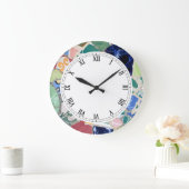 Park Guell mosaics Wall Clock Grote Klok (Huis)