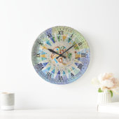 Park Guell mosaics Wall Clock Grote Klok (Huis)