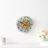 Park Guell mosaics Wall Clock Ronde Klok (Huis)