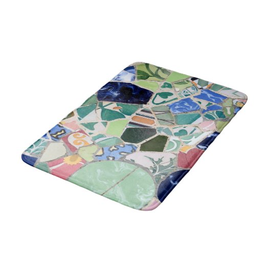Park Guell-mozaïeken Badmat (Gekanteld)
