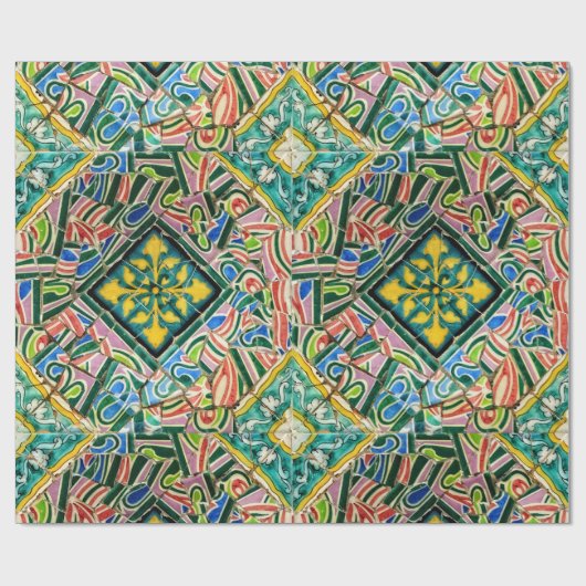 Park Guell-mozaïeken Cadeaupapier (Vlak)