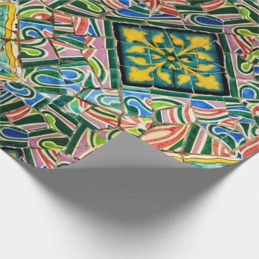 Park Guell-mozaïeken Cadeaupapier (Hoek)