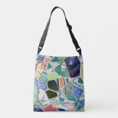 Park Guell-mozaïeken Crossbody Tas (Achterkant)
