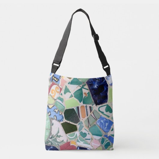 Park Guell-mozaïeken Crossbody Tas (Voorkant)