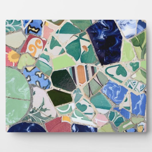 Park Guell-mozaïeken Fotoplaat (Voorkant)