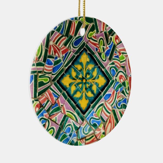 Park Guell-mozaïeken Keramisch Ornament (Rechts)