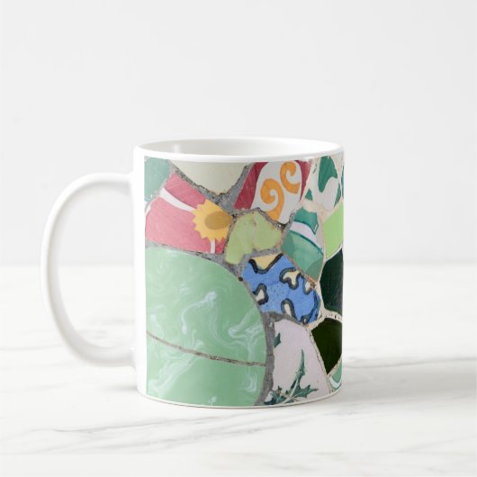 Park Guell-mozaïeken Koffiemok (Links)