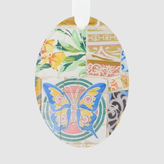 Park Guell-mozaïeken Ornament (voorkant)
