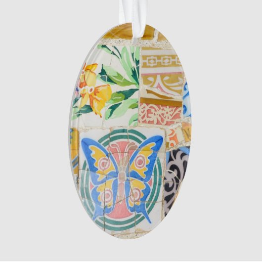 Park Guell-mozaïeken Ornament (voorkant)