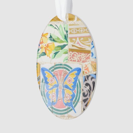 Park Guell-mozaïeken Ornament (voorkant)