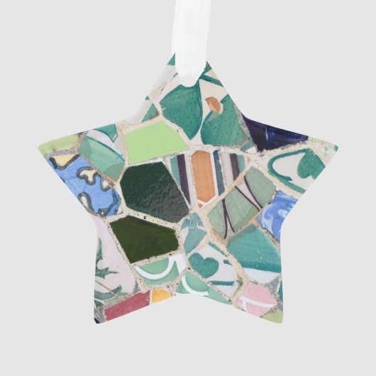 Park Guell-mozaïeken Ornament (achterkant)