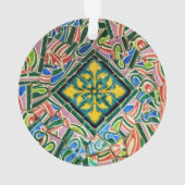 Park Guell-mozaïeken Ornament (achterkant)