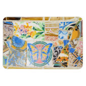 Park Guell mozaïeken Premium magneet (Horizontaal)