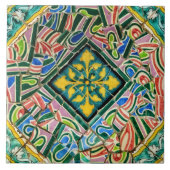 Park Guell-mozaïeken Tegeltje (Voorkant)