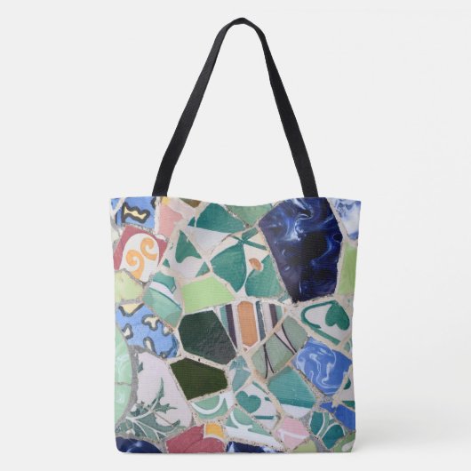 Park Guell-mozaïeken Tote Bag (Achterkant)