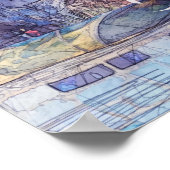 Park Guell Sketch Poster (Hoek)