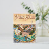 Park Güell Spanje Briefkaart (Staand voorkant)