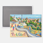 Park Güell Spanje Magneet (Voorkant / Achterkant)