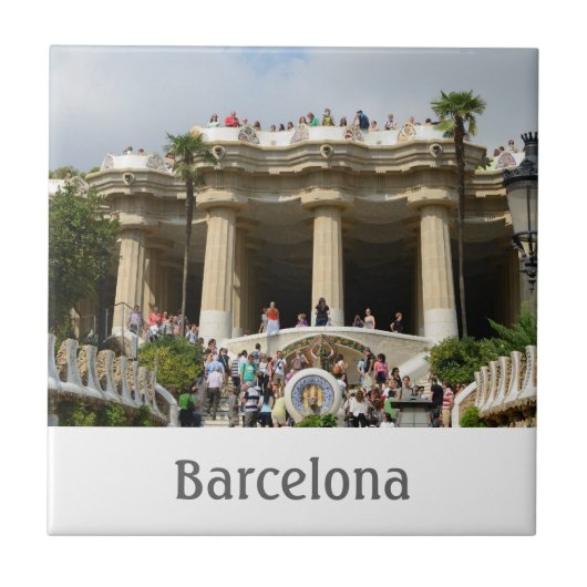Park Guell Tile Tegeltje (Voorkant)