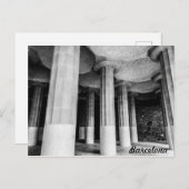 Park Güell van Antonio Gaudi in Barcelona foto Briefkaart (Voorkant / Achterkant)
