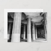 Park Güell van Antonio Gaudi in Barcelona foto Feestdagenkaart (Voorkant / Achterkant)