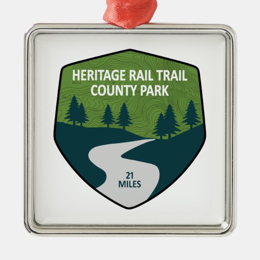 Park Heritage Rail Trail Metalen Ornament (Voorkant)
