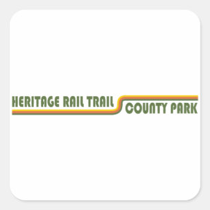 Park Heritage Rail Trail Vierkante Sticker