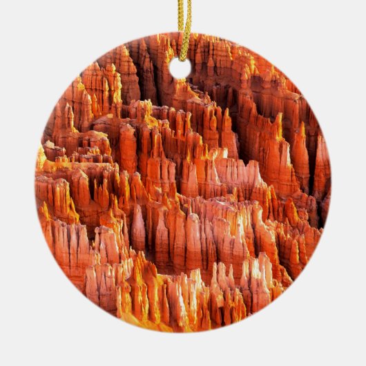 Park Hoodoformations Bryce Canyon Utah Keramisch Ornament (Voorkant)