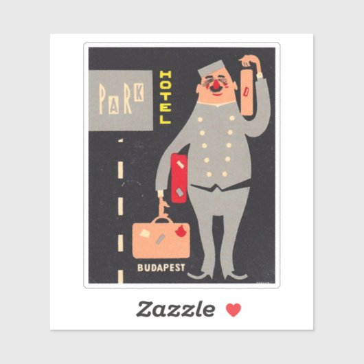 Park Hotel Budapest Sticker (Vel)