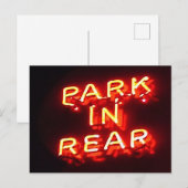 Park in achterste, dichtbijgelegen gebarenteken Po Briefkaart (Voorkant / Achterkant)