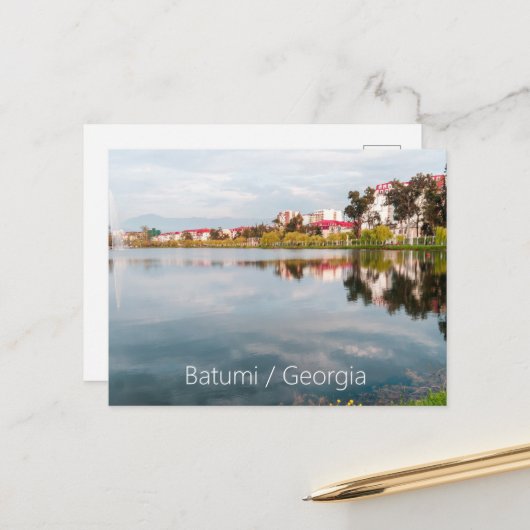 Park in Batumi Briefkaart (Voorkant / Achterkant in situ)