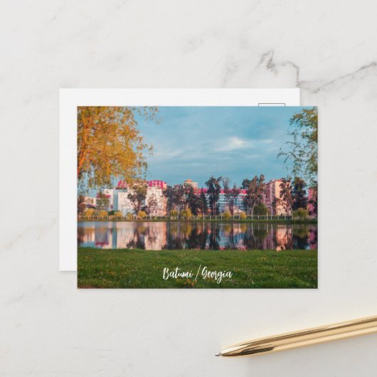 Park in Batumi Briefkaart (Voorkant / Achterkant in situ)