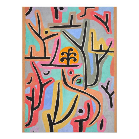 Park in de buurt van Lu Paul Klee Foto Afdruk (Voorkant)