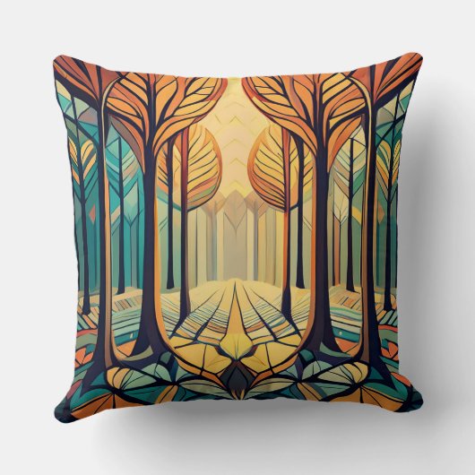 Park in de herfst kussen (Achterkant)