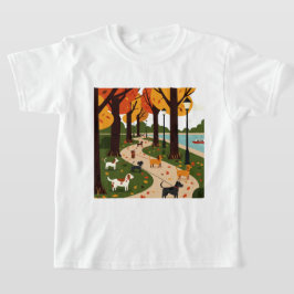 Park in de herfst t-shirt